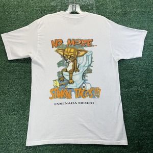 Vintage No More Stinkin Tacos t-shirt Tee Dog Chihuahua.